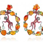 Earrings by Lydia Courteille collection magazine
